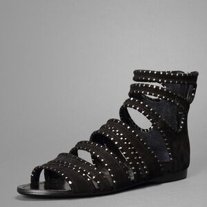 Sigerson Morrison Black Gladiator Sandals